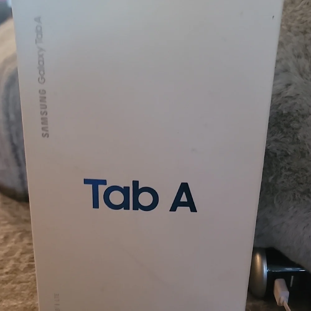 Samsung Tab A with Black and Silver Design